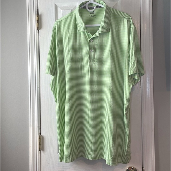 Puma Other - Puma Polo Shirt‎ Mens XXL Striped Golf Short Sleeve Logo Lightweight Collared